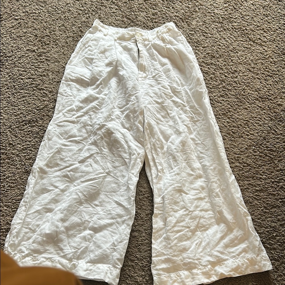 White Linen Pants